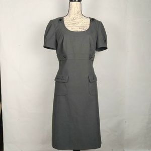 Tahari vintage  style short sleeve, career office shift dress.